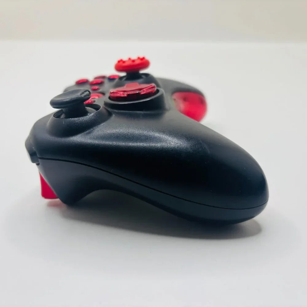 OEM Black & Red Microsoft Xbox 360 Wireless Controller 1403 - FOR PARTS